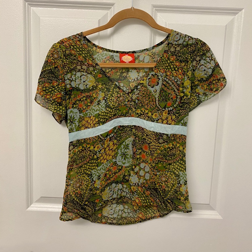 Vintage Floral Baby Tee